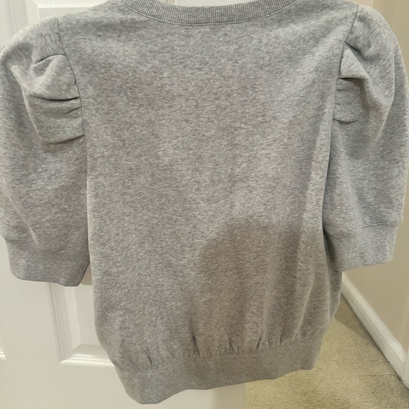 Express Light Gray Sweater with Rhinestone Detail - Picture 4 of 4